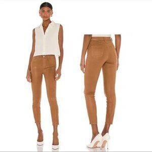 L'agence Margot High-Rise Coated Skinny Jeans Java brown 27